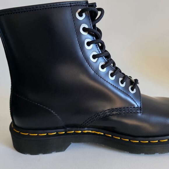 Dr. Martens 1460 Zip Black Leather Combat Boots –Women 10/ Men 9 main image 5